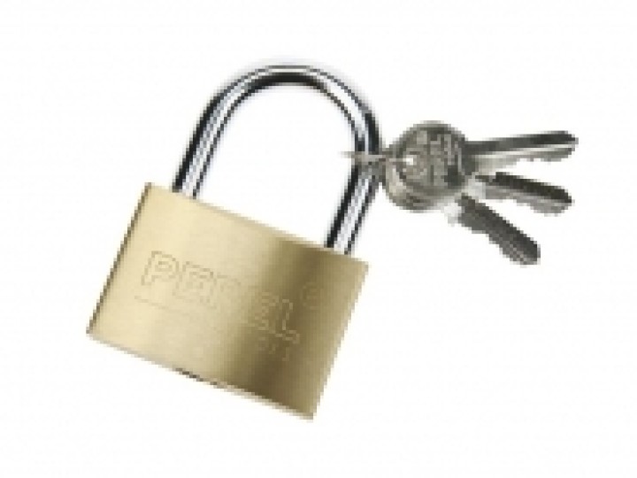 Candado securidad 40mm 3 llaves codigo identico candado laiton cerraduras dispositivos contra el robo cerraduras velleman - 1