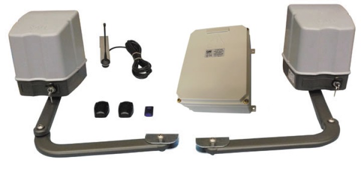 Turautomaten 2 flugeltore pack blockierende tore mit artikulierendem arm elektromekanisch motorisierung tau - 1