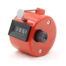 Red Handheld Tally Counter 4 Digit Display for Lap/Sport/Coach/School/Event jr international - 3