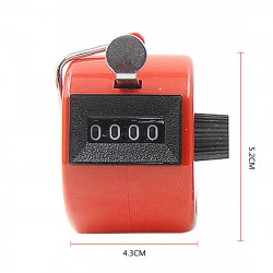 Red Handheld Tally Counter 4 Digit Display for Lap/Sport/Coach/School/Event jr international - 5
