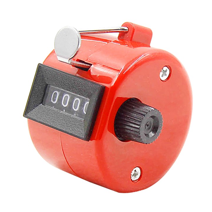 Contatore manuale rosso di 4 cifre conteggio punti di punteggio ha meccaniche di merci mano persone jr international - 6