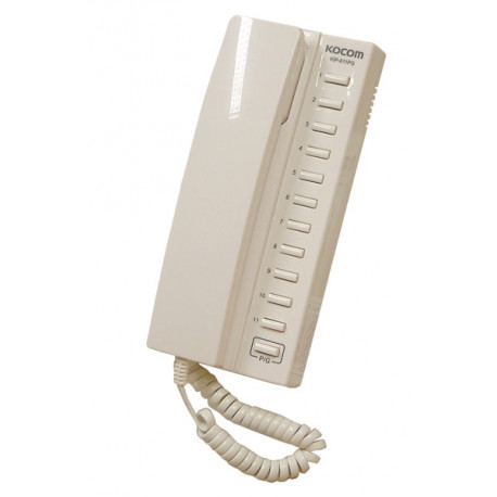 Kocom white 12vdc 11 way all master intercom with mounting bracket. powered by 8 x aa batteries altai - 1