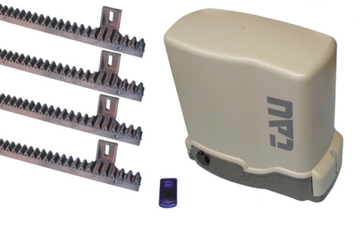Basic automatism for sliding gate with 800kg 220v motor and 433mhz speedy08 remote control tau - 1