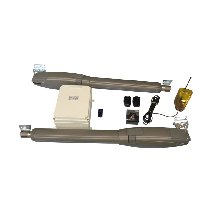 Kit motorizacion portal 2 batientes 4m 43.5cm 220v automatismo uso motorizado portales tau - 1