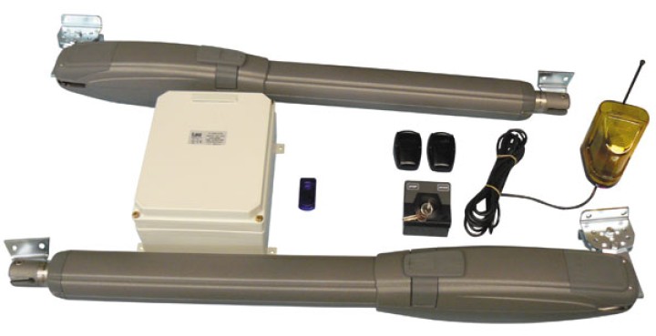 Kit automation portal 2 foglie di 4m 43,5 centimetri 220v utilizzare i portali del motore di automazione tau - 1