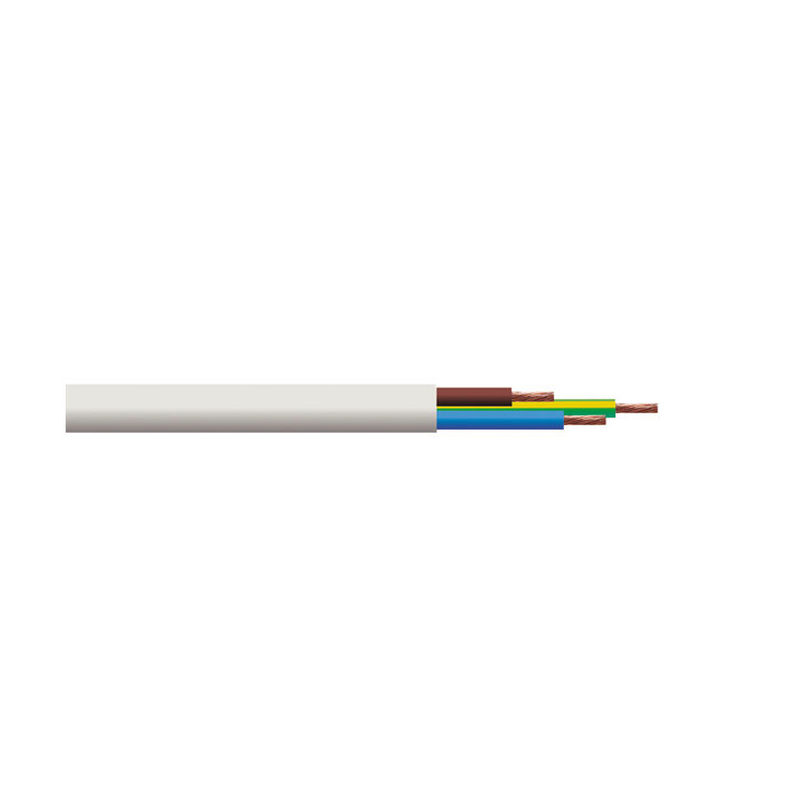 Cable electrico 3 hilos 0,5mm2 (1m) cable electrico alimentacion principal televisiones alarmas tv video alimentaciones jr inter