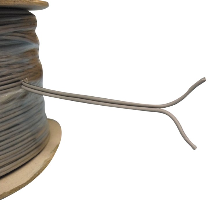 Black grey 7 strand standard figure of 8 loudspeaker cable. 100m reel altai - 1