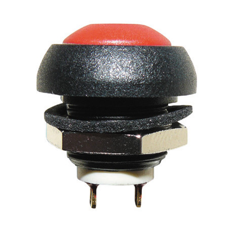 Boton electrico unipolar estanco rojo piezas de repuesto accesorio material electronico cen - 1