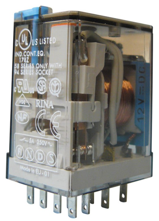 Rele finder 12vcc 7a 1 contacto electrico rlf5534 9012 la unidad partes por separado accesorios electrónicos finder - 1