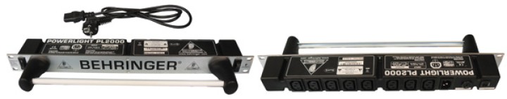Apparecchio per il power rack strip + pin + 8 behringer pl2000 powerlight interruttore behringer - 1