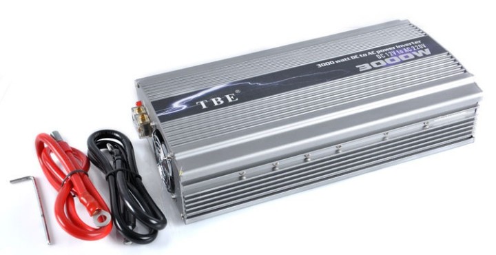 Alquiler de 1 a 7 días Convertidor con onda sinusoidal modificada 3000w 210v 230v 235 240v entrada 12vdc salida 230vac jr intern