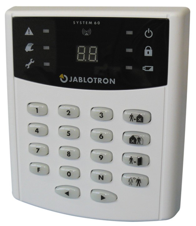 Teclado sin hilo electronico 30 100m 433.92mhz alarma radio hf jablotron ja63f jablotron - 1