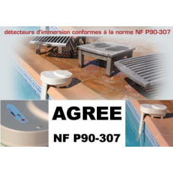 Alarm swimming pool sensor premium 2005 agreed nf p90 307 immersion detector siren maytronics - 1