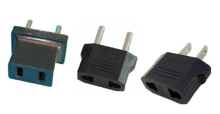 Travel adapter electric 3 pcs adapter 6a euro male adapter to american euro female ac adaptor electric adapters euro male adapte