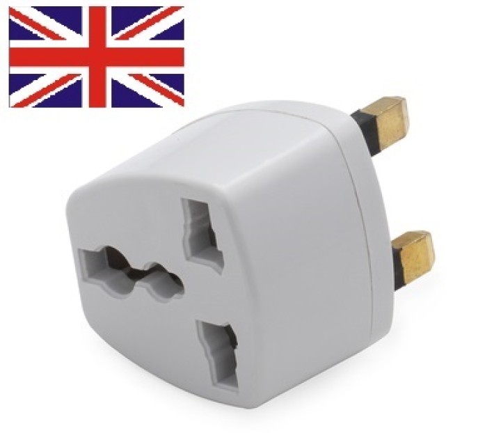Adattatore elettrico presa europea verso presa inglese senza presa terra convertitore adattatore converter jr international - 1
