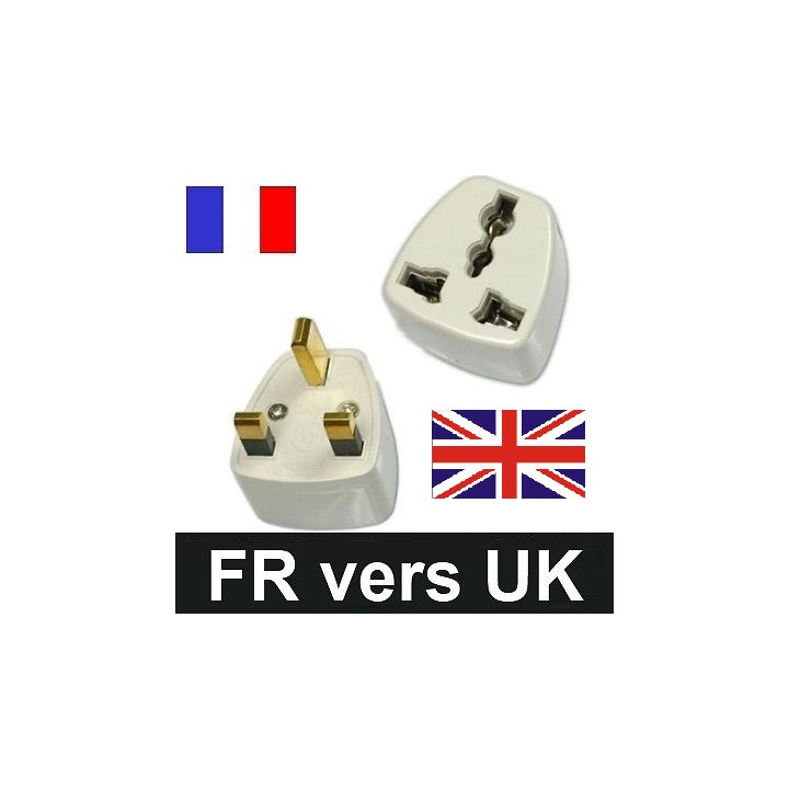 Adattatore elettrico presa europea verso presa inglese senza presa terra convertitore adattatore converter jr international - 4