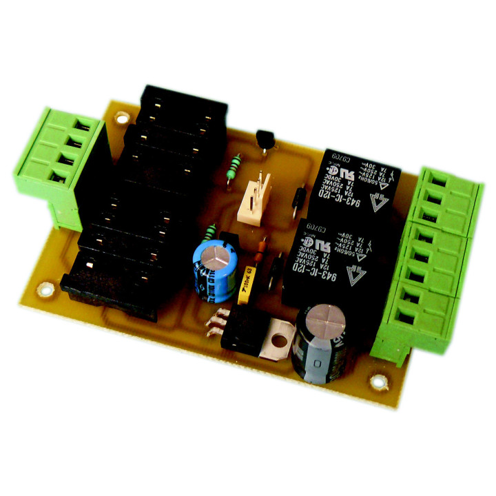 Modulo relè per 2 dbm12 magnetico 12v rilevatore di alimentazione loop di alimentazione a 24 v cc 7a relè 250v velleman - 1