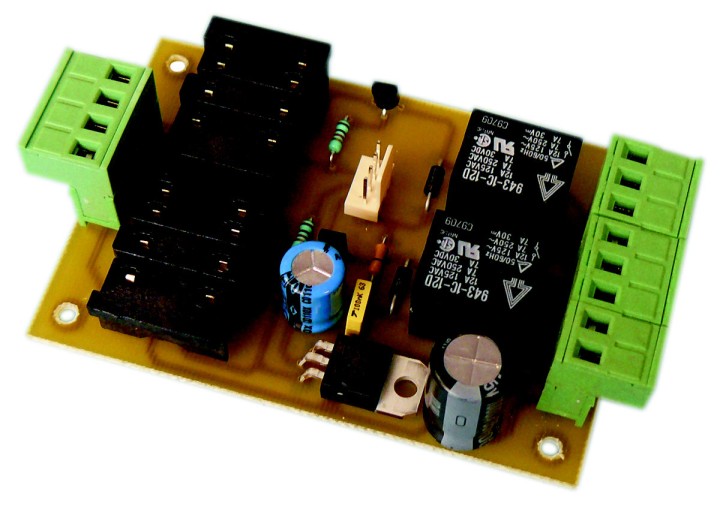 Modula rele para 2 detector de rizo magnetico dbm12 alim 12v a 24v dc rele 7a 250v velleman - 1