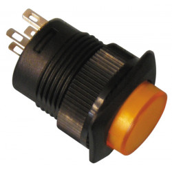 Push button switch off on with amber led velleman - 1
