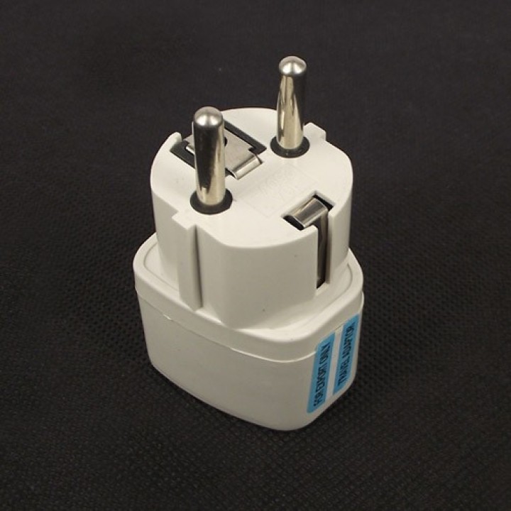 Travel adapter electric european plug to english plug adapter 1a 250vac adapter electric adapter electric jr international - 2