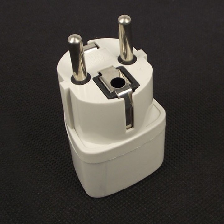 Adaptadores electricos clavija europea hacia clavija inglesa adaptadores 16a 250vca electricos convertidor jr international - 3