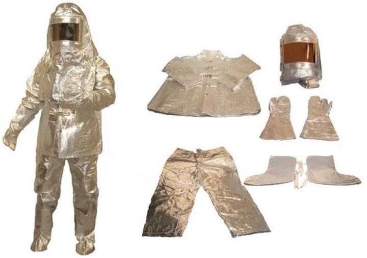 Coverall in aluminium resist to heat up to 900°c agreement ga88 94 protection gloves helmet jr international - 20