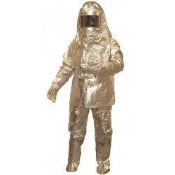 Coverall in aluminium resist to heat up to 900°c agreement ga88 94 protection gloves helmet jr international - 1
