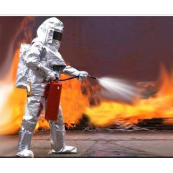 Coverall in aluminium resist to heat up to 900°c agreement ga88 94 protection gloves helmet jr international - 4