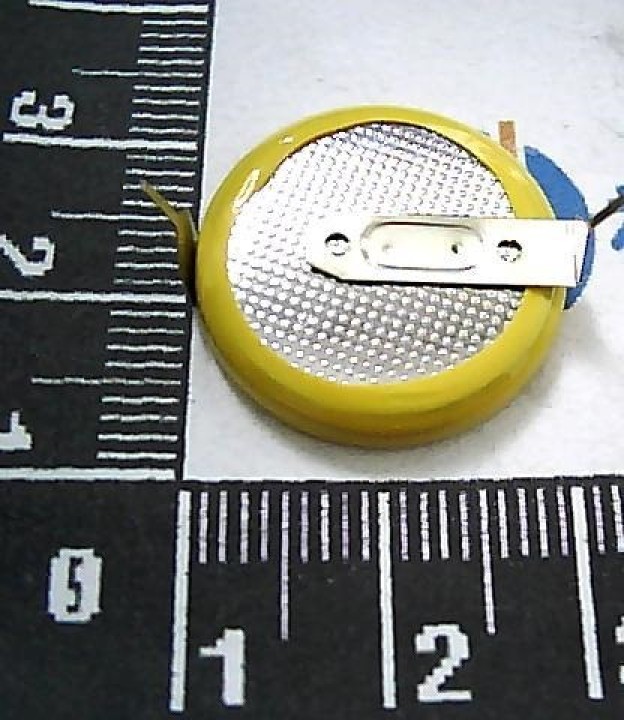 Battery lithium 3.0v 230mah with thimble to weld pile cr2032lf button buttons power supply velleman - 2