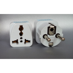Travel adapter electric european plug to english plug adapter 1a 250vac adapter electric adapter electric jr international - 6