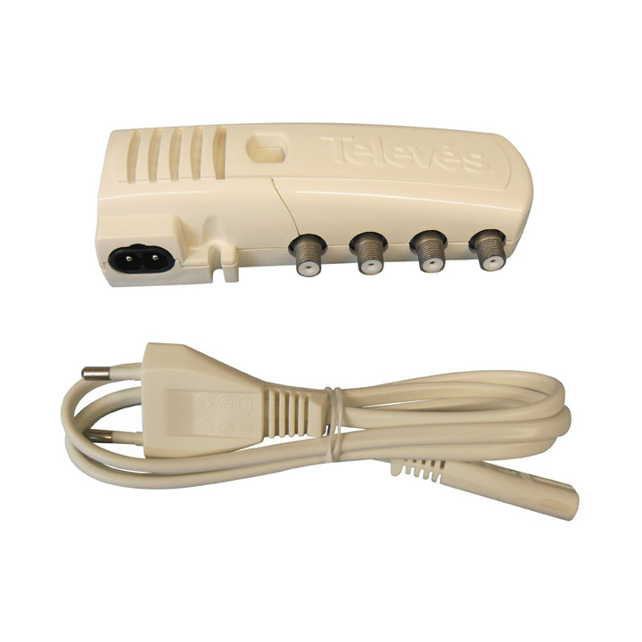 Amplificador antenas televes repartidores 1 entrada 3 salidas ganancia 12 a 22db clavan f alim 240v cen - 1