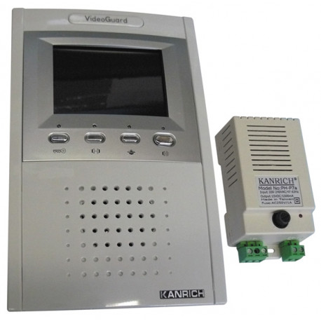 Monitor de video vigilancia de color 4''8cm suplementario ph812cm para video puerta ph812ca 812co ea - 1