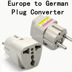 Travel adapter electric european plug to english plug adapter 1a 250vac adapter electric adapter electric jr international - 8