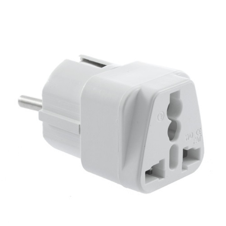 Travel adapter electric european plug to english plug adapter 1a 250vac adapter electric adapter electric jr international - 10
