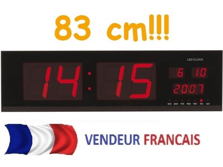 Display a led orologio da parete ha grande modello di display wc235rl ora minuto data giorno mese anno velleman - 2