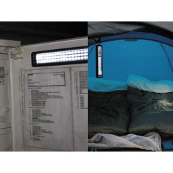 Magnetic 60 leds utility camping light with hooks velleman - 1