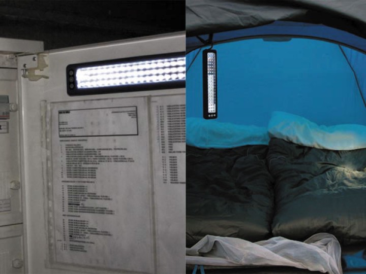 Magnetic 60 leds utility camping light with hooks velleman - 1