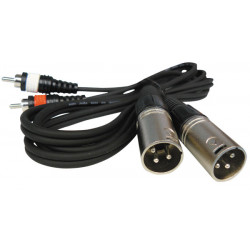 Cable 2 rca male / xlr male 1.50m 2 cen - 1
