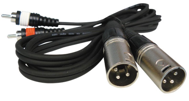 Cable 2 rca male / xlr male 1.50m 2 cen - 1
