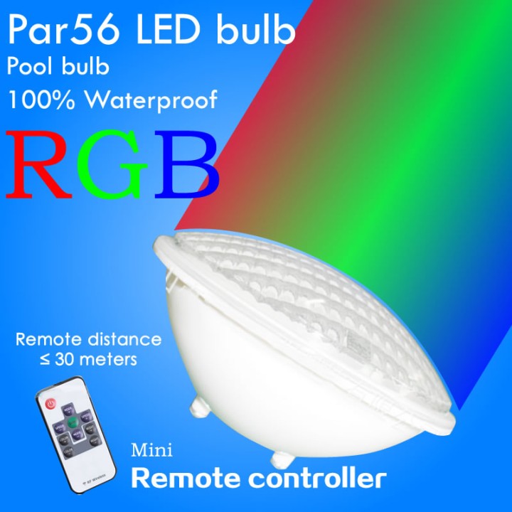 Swimming pool led lamp sylvania par56 rgb 12v 25w velleman - 1