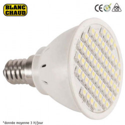 Lampara led smd x60 e14 220v 3w blanca iluminacion bajo consumo cen - 1