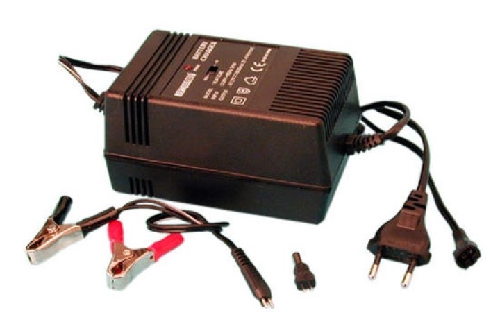 Caricabatterie elettronico automatico 220vca 6 12vcc 1800ma vl612lae caricatore automatico batterie velleman - 1