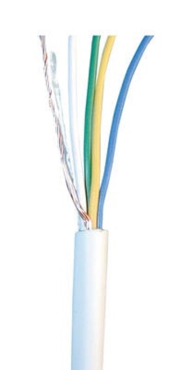 Flexibles kabel 4x0.22 weiß ø4mm 100m flexible kabel flexibles kabel flexibles kabel flexibles kabel cae - 1
