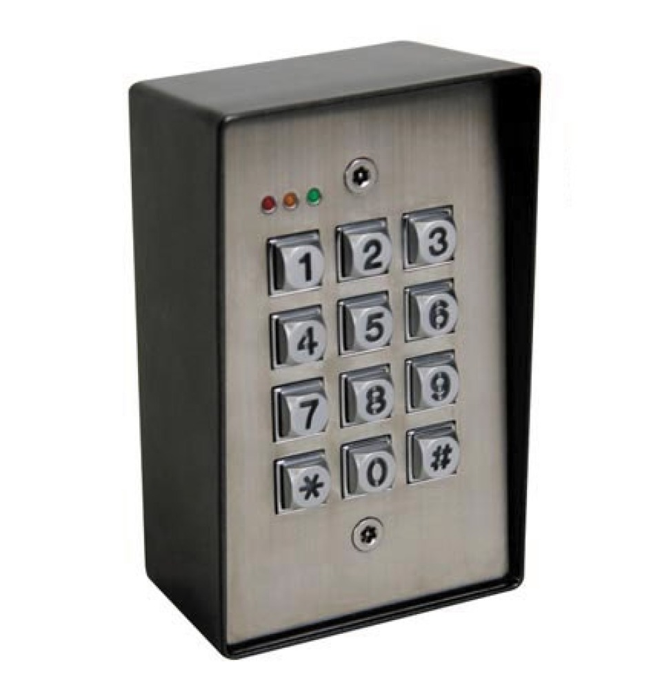Teclado digital autónomo antivandalismo, resistente a la intemperie, retroiluminación, 2 canales velleman - 2