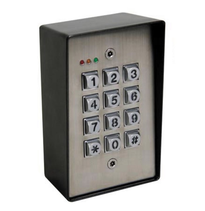 Teclado digital autónomo antivandalismo, resistente a la intemperie, retroiluminación, 2 canales velleman - 2