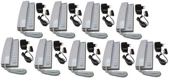 Pack 9 handset intercom wire compatibile intercom stazioni 11 + 9 alimentatore elettrico stabilizzato 220vca 12vcc 1000ma alimen