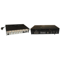 Amplifier electronic pa mono 80w + reader k7 220vca 12vcc amplifiers public adress jr international - 1