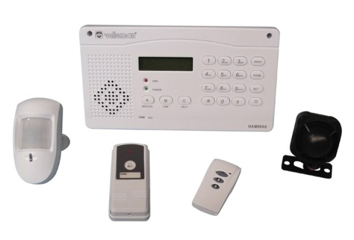 Sistema di allarme senza fili ham06ws centrali di trasmissione a infrarossi contatti telefonici remoti velleman - 6