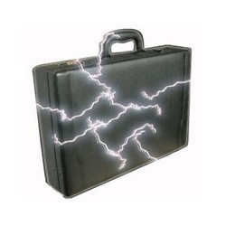 Rent 7 day 100 000v electrified briefcase, 450x320x180mm attache case electrified briefcase attache remote control alarm siren f