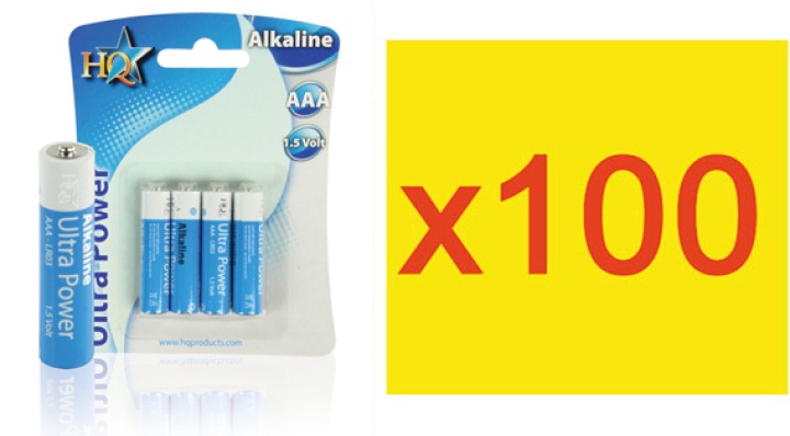 100 pack 4 pilas 1.5vcc alcalina lr03 aaa 1100mah (400 pilas) 4p15v camelion jr international - 1